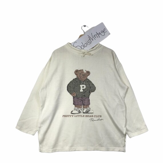 PRETTY LITTLE BEAR Club Polo Sudadera Blanca | Etsy España