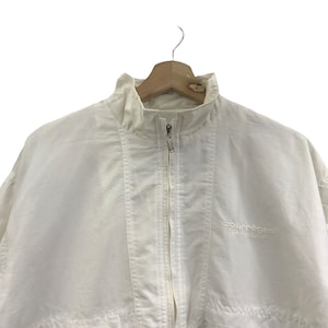 Vintage COURREGES SPORT FUTUR France Designer White Jacket Windbreaker image 2