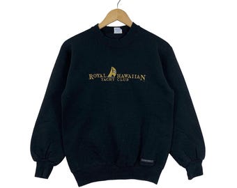 Vintage 80s CRAZY SHIRT HAWAII Royal Hawaiian Yacht Club Swea