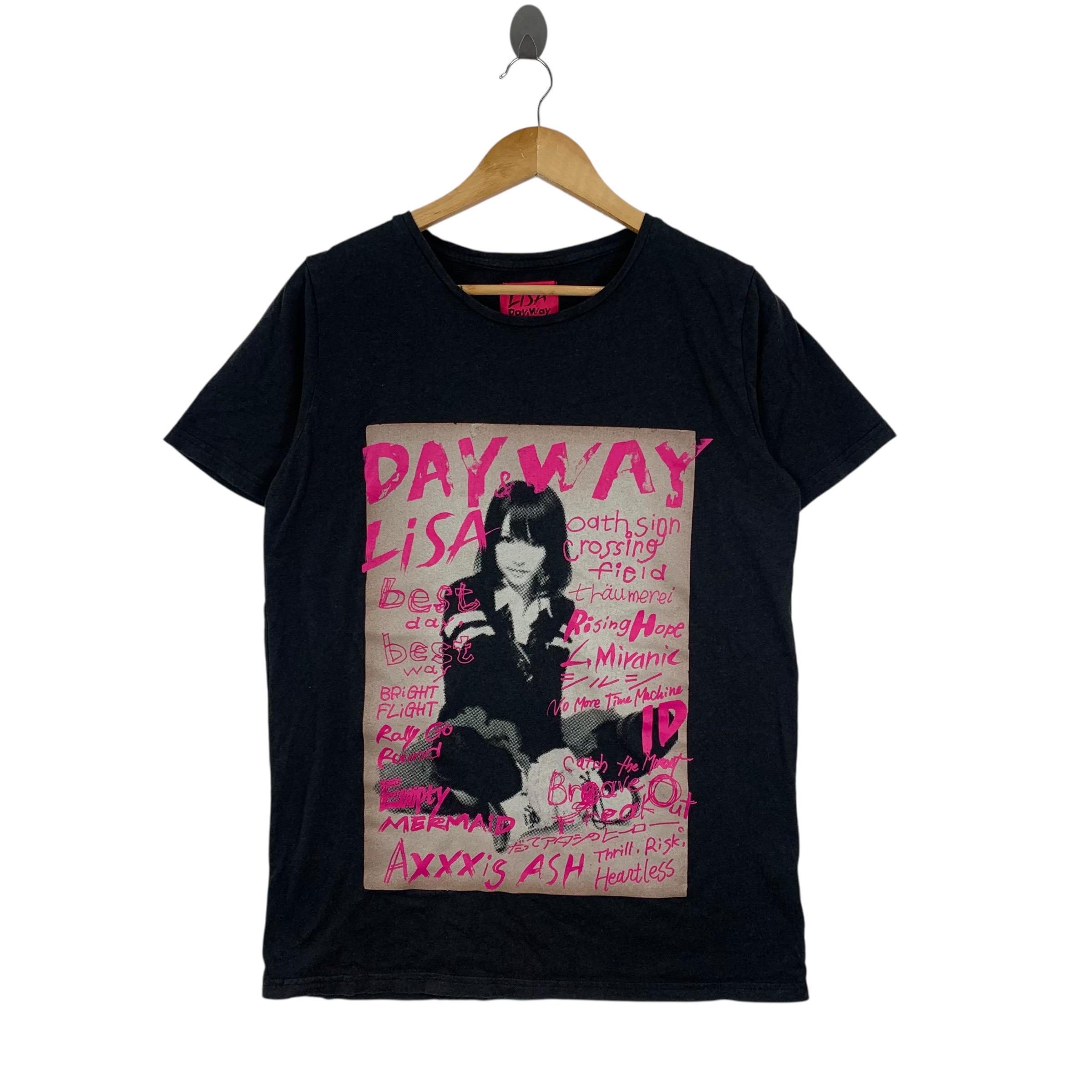 vintage LISA DAY & WAY chanteuse japonaise Best Day Away t-shirt à manches courtes