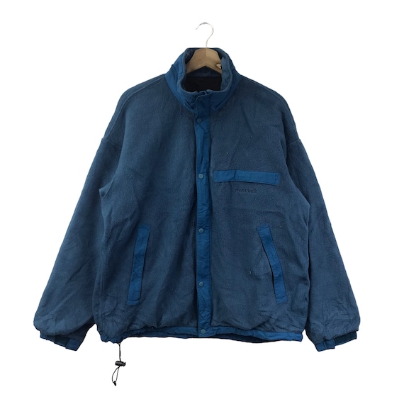 MONTBELL Polartec Blue Fleece Sweater Japanese Hiking Clothing - Etsy