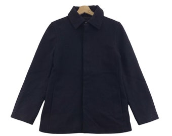 トップス 90s A.P.C. coating parka made in france Vintage 90s A.P.C. Navy Cotton Parka Jacket - French Designer - Etsy