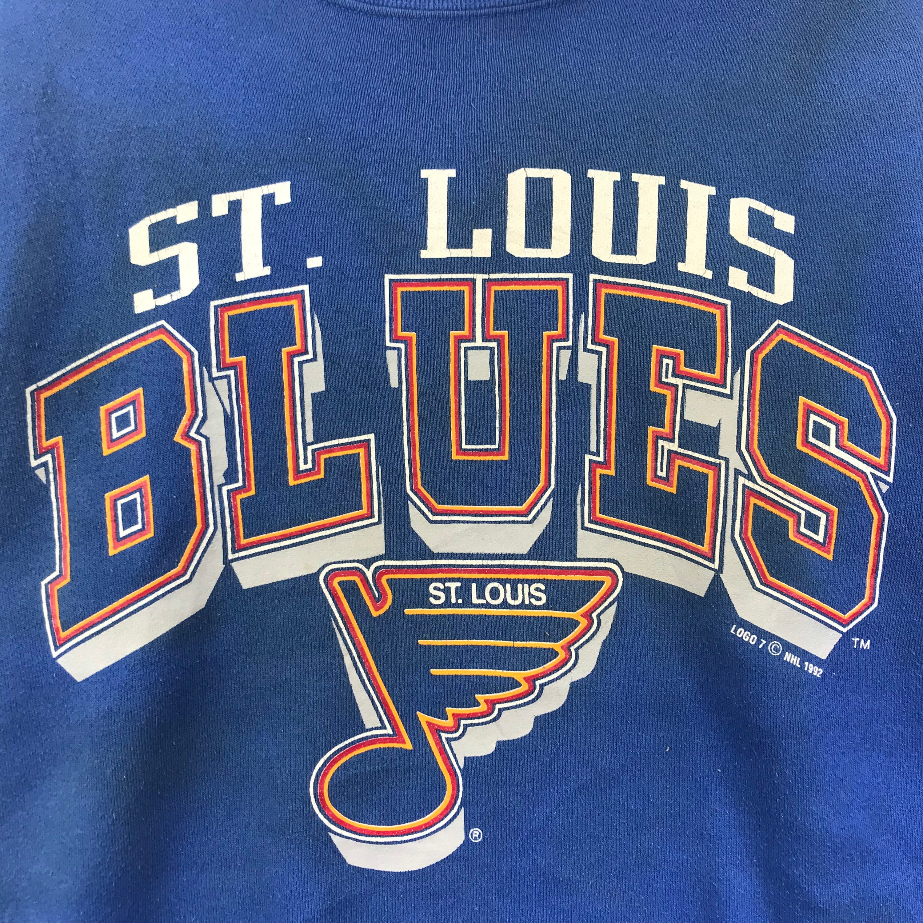 Vintage St Louis Blues Hockey Nhl Sweatshirt Large - Gem