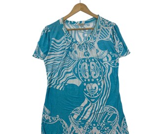 Vintage ANGELINA ITALY Italian Brand Short Sleeve Dress Tshirt