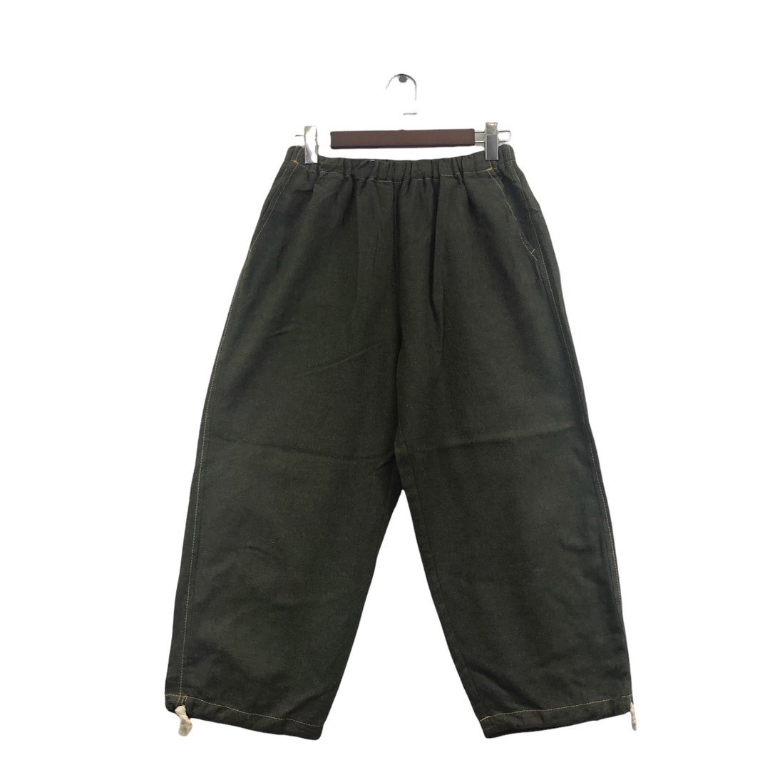 TRICOT COMME Des GARCONS Green Cdg Wool Pant Three Quarter Japan