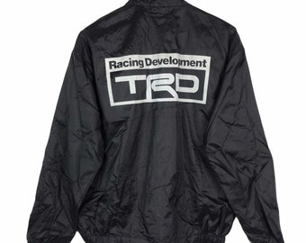 TRD TOYOTA Racing Entwicklung Motor Sports Aufnäher Schwarz Windbreaker Bomber Jacke Große Größe Nismo Mugen