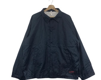 Vintage 90s SOFFE JACKETS Navy Windbreaker Coach Jacket