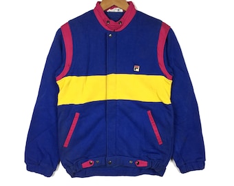 FILA SPORT カラーブロック マルチカラー スポーツウェア ブルー ジャケット