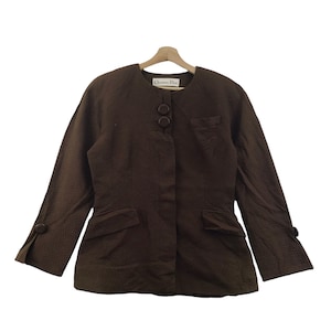 Vintage CHRISTIAN DIOR CD French Designer Blazer Coat Jacket