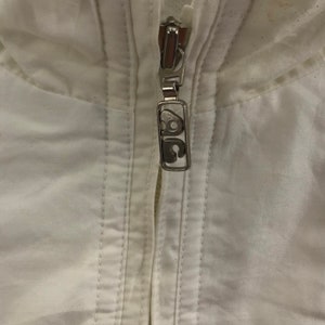 Vintage COURREGES SPORT FUTUR France Designer White Jacket Windbreaker image 4