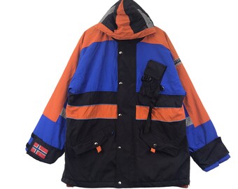 NAPAPIJRI GEOGRAPHIC Chaqueta bomber con capucha de esquí al aire libre