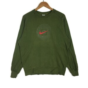 green nike vintage crewneck