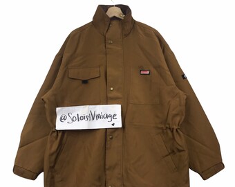 Kirin Fire X Coleman Brown Jacket: Embroidered Logo Streetwear - Etsy