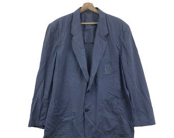 Vintage Christian Dior Monsieur Wool Blazer, Notch Lapel, Size L