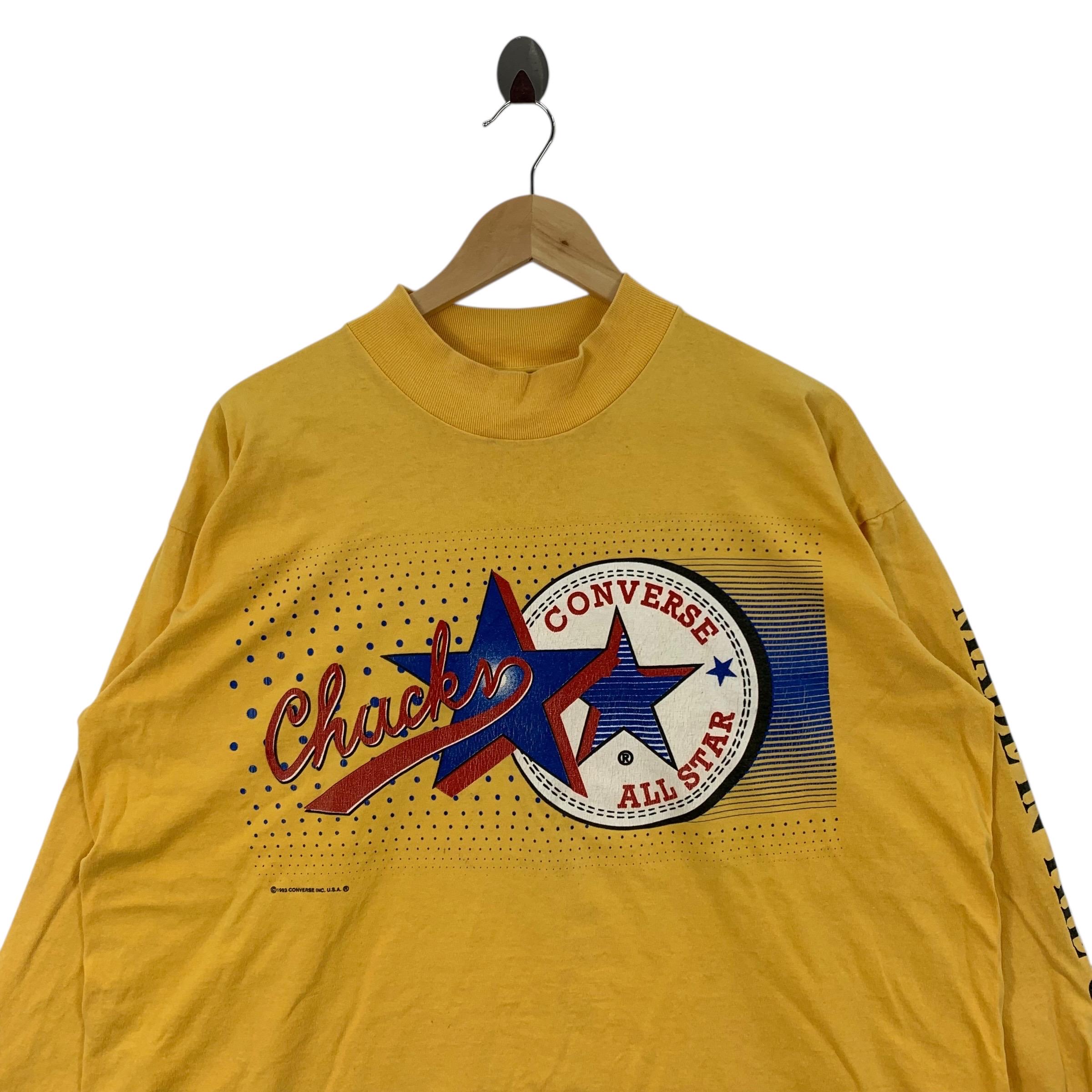 Vintage 90s CONVERSE ALL STAR 1993 Chuck Taylor Usa Long Sleeve