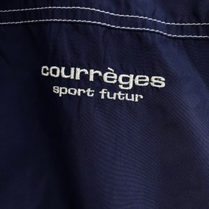 Vintage COURREGES SPORT FUTUR France Designer Blue Jacket Windbreaker image 5