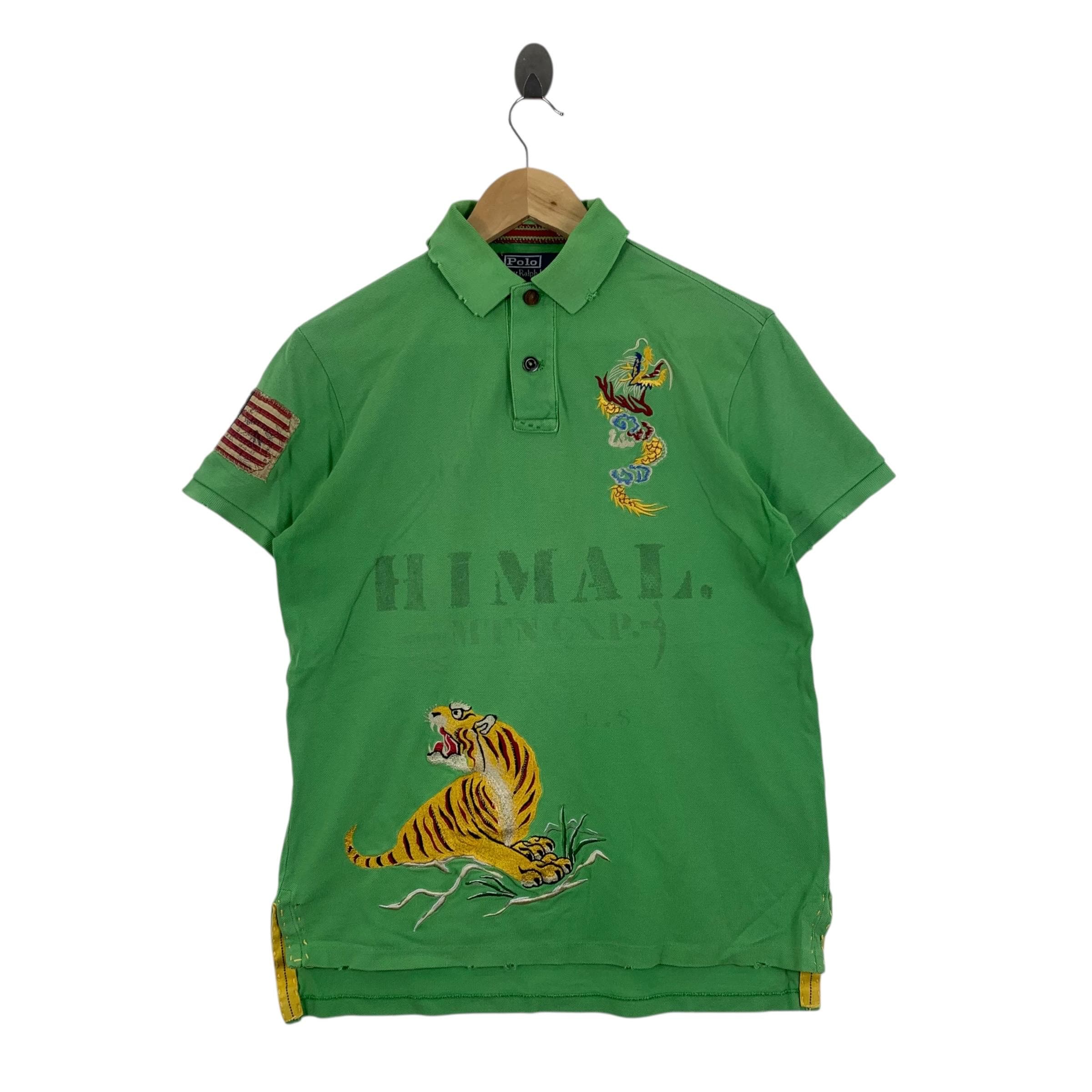 Vintage Polo Sport Ralph Lauren Tigers Long Sleeve Shirt Size XXL