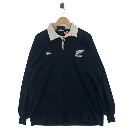 Vintage CANTERBURY of NEW ZEALAND All Black Rugby Long Sleeve