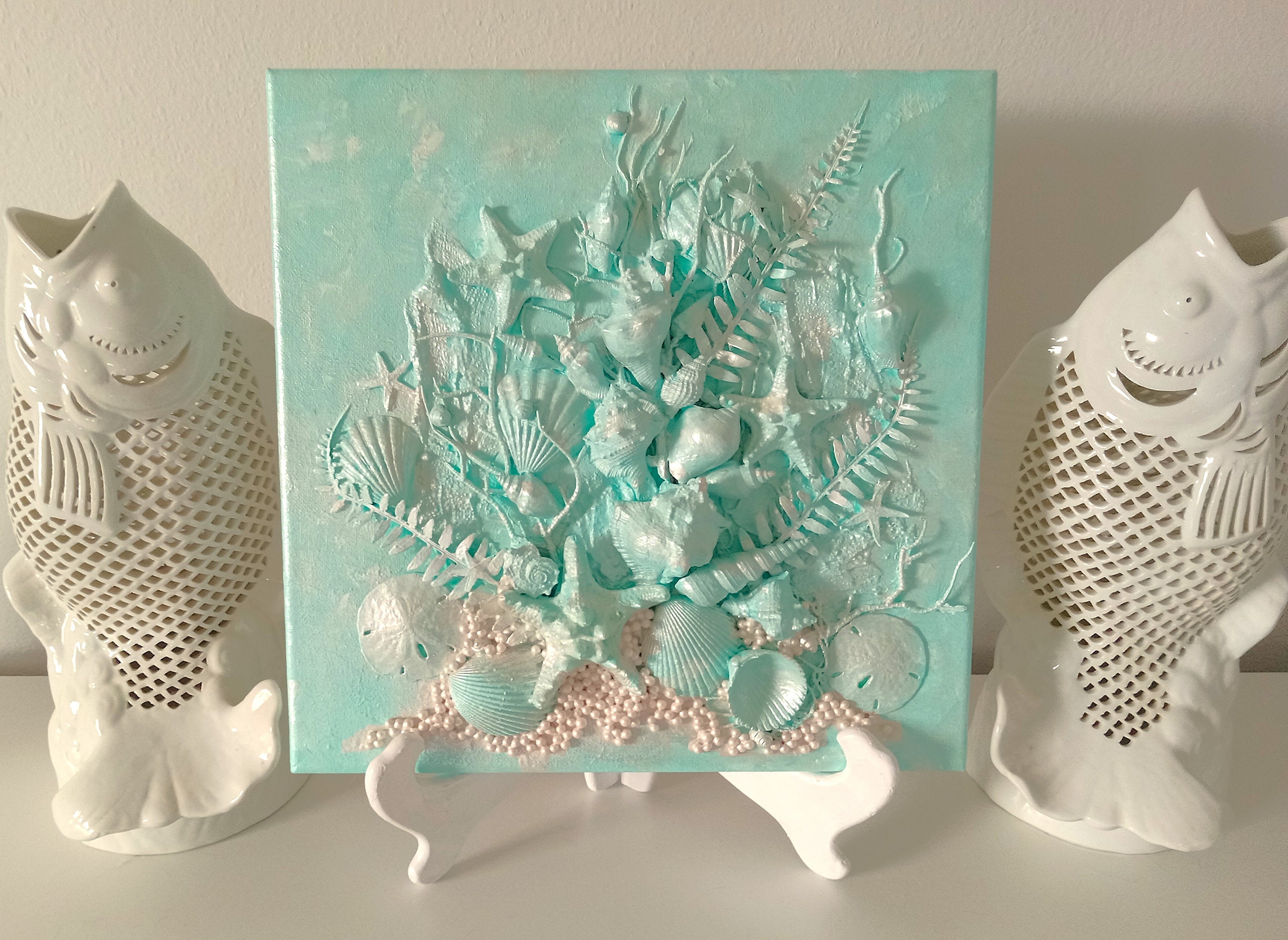 Coastal Decor Wall Art Modern Unique Beach Decor Wall Hanging, Handmade - Etsy