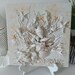 Modern Unique Seashell Coastal Art Wall Hanging, Handmade 12X 12 Beach ...