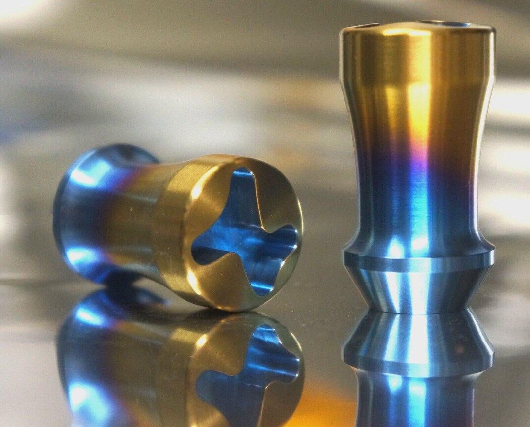 ZAKGEAR M14x1.5 60-deg Acorn Titanium Lug Wheel Nut Locking 5 Nuts 2 ...
