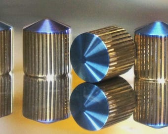 ZAKGEAR 4PCS set Titanium Valve Stem Caps Titanium