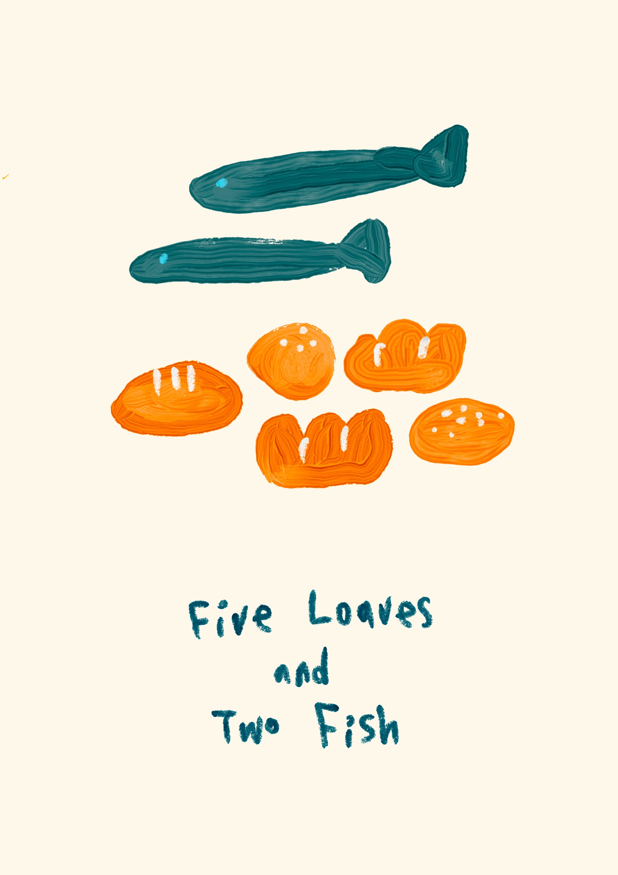 Five Loaves and Two Fish Catholic Printable Wall Art - Etsy