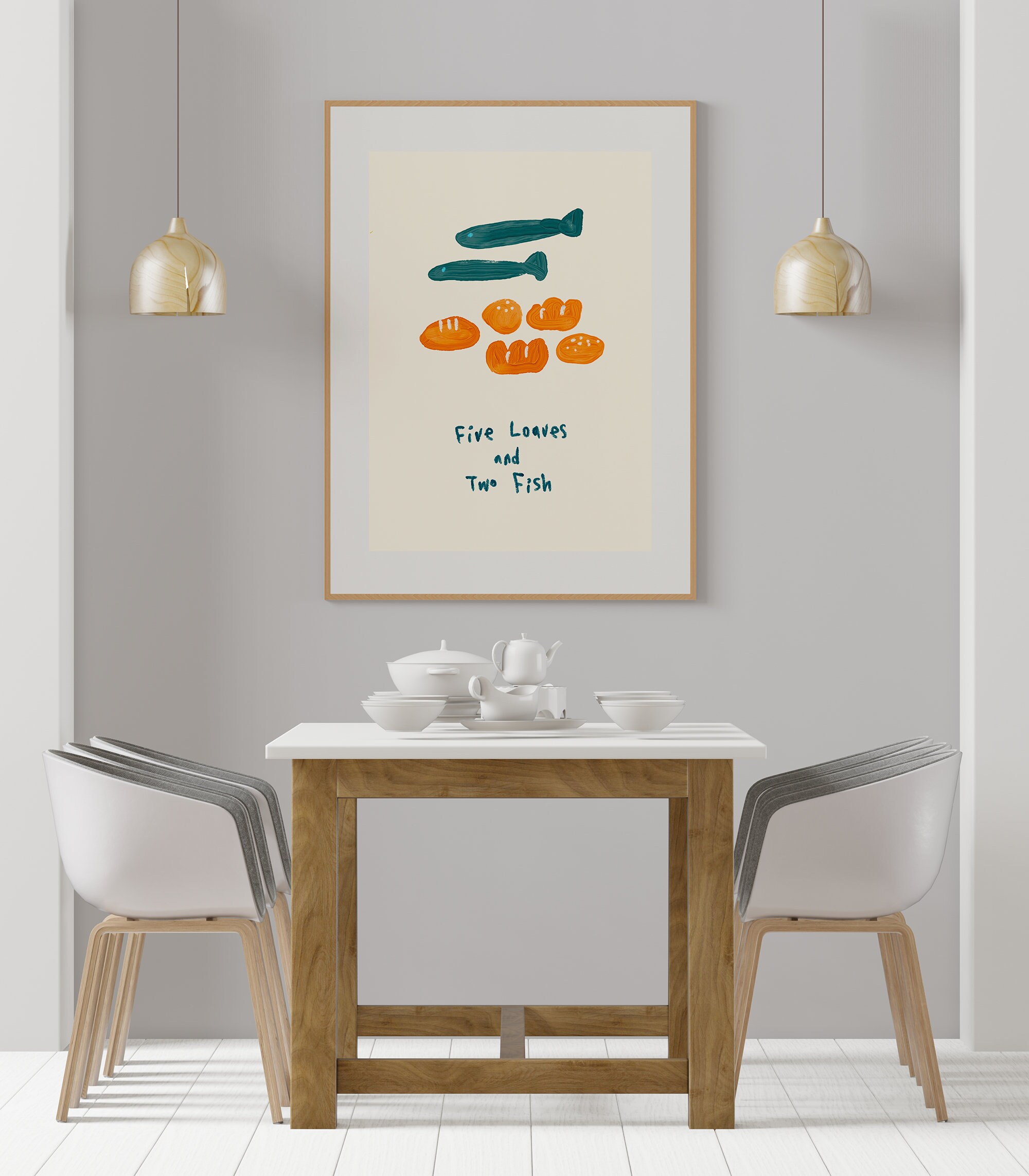 Five Loaves and Two Fish Catholic Printable Wall Art - Etsy