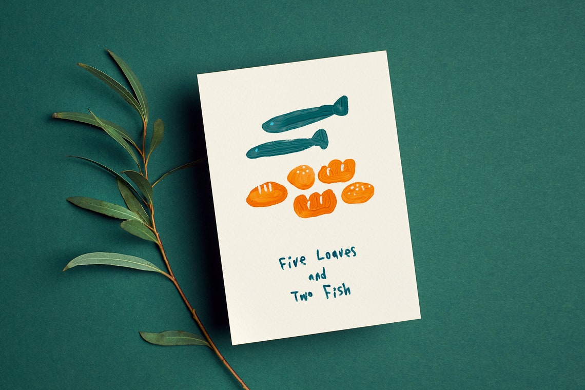 Five Loaves and Two Fish Catholic Printable Wall Art - Etsy