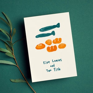 Five Loaves and Two Fish Catholic Printable Wall Art - Etsy