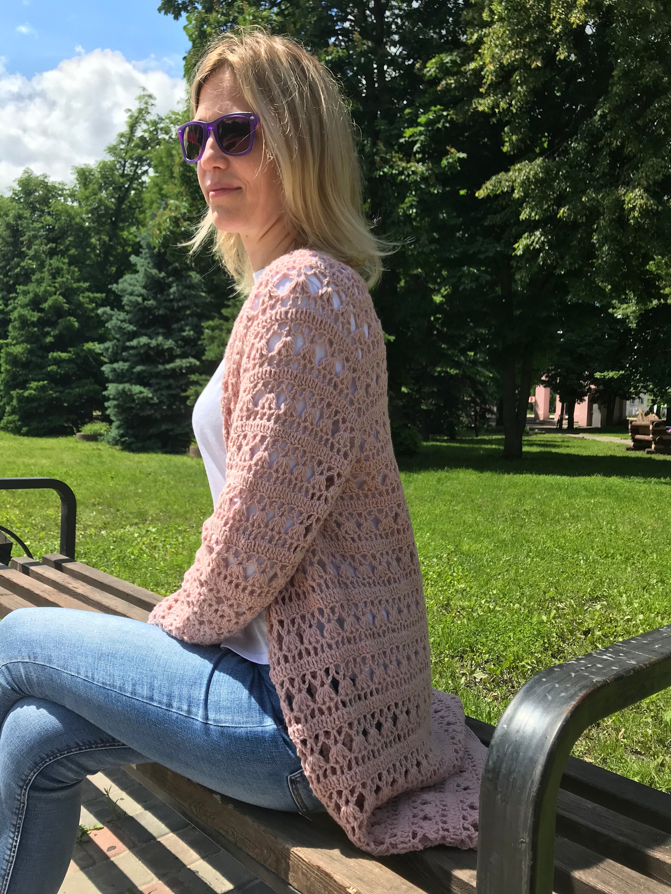 Cardigan for girl Etsy