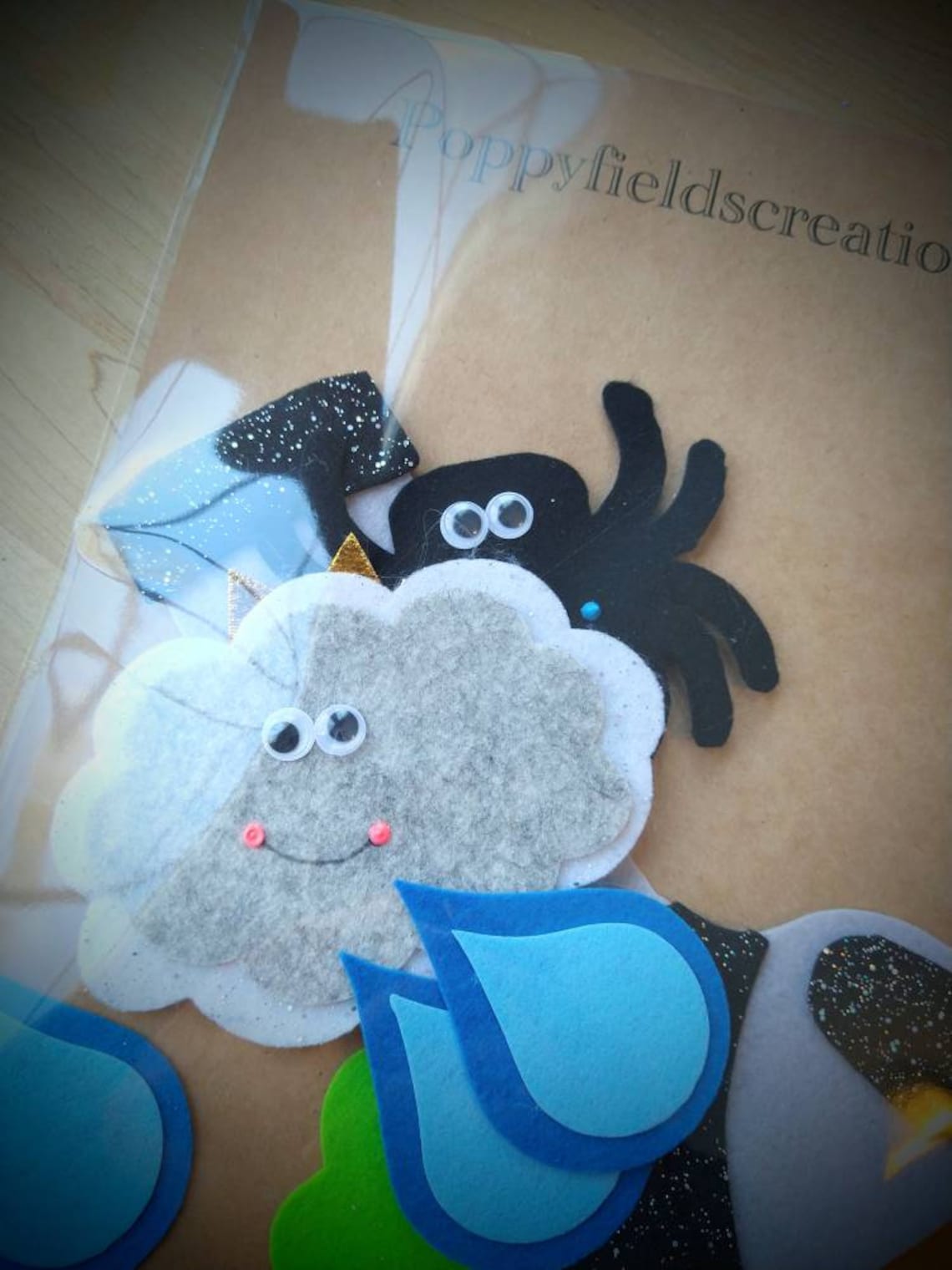 Itsy Bitsy Spider Felt Story board flannel stories toddler | Etsy