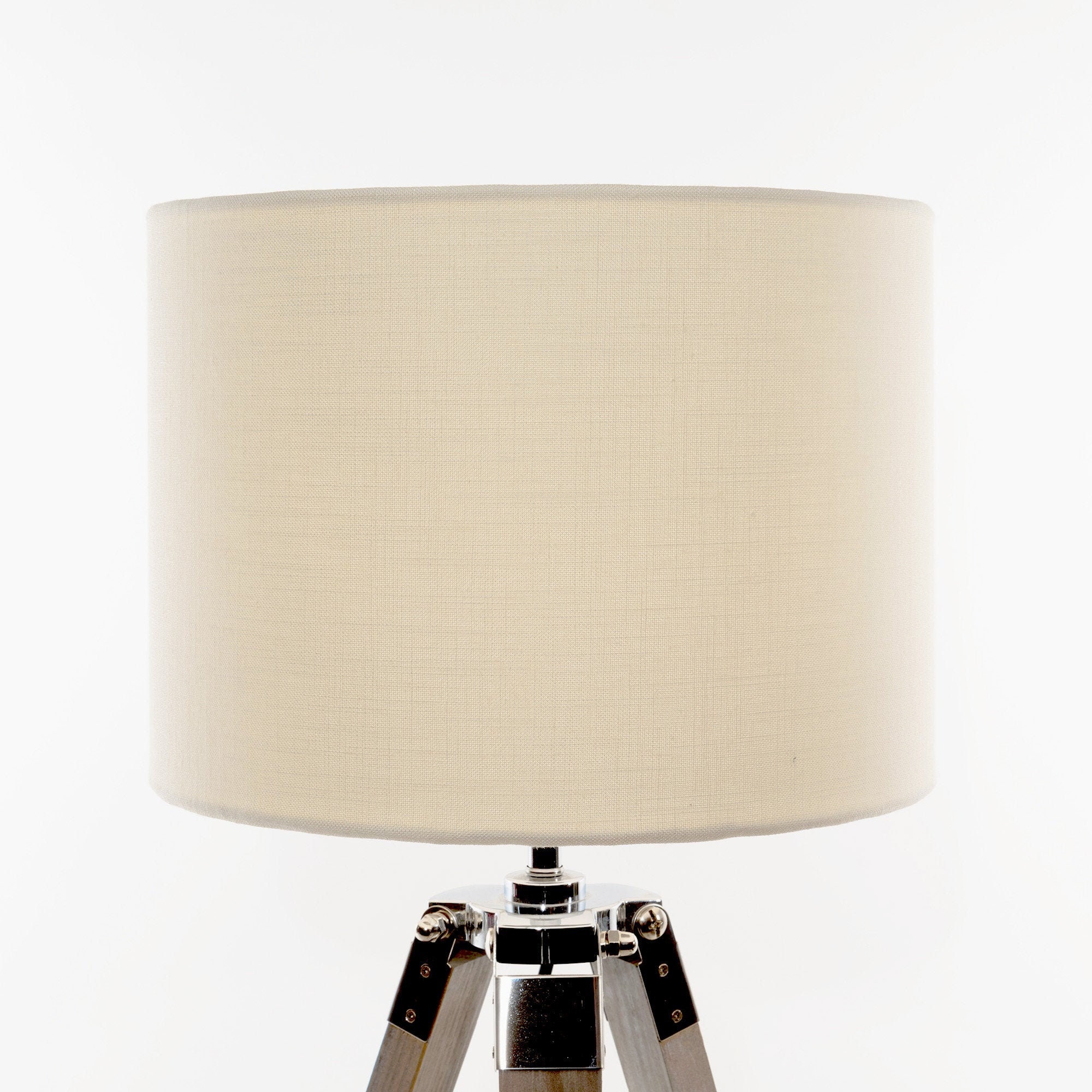Ivory Linen Lamp Shade Pale Creme Ivory Linen Lampshade Drum Etsy UK