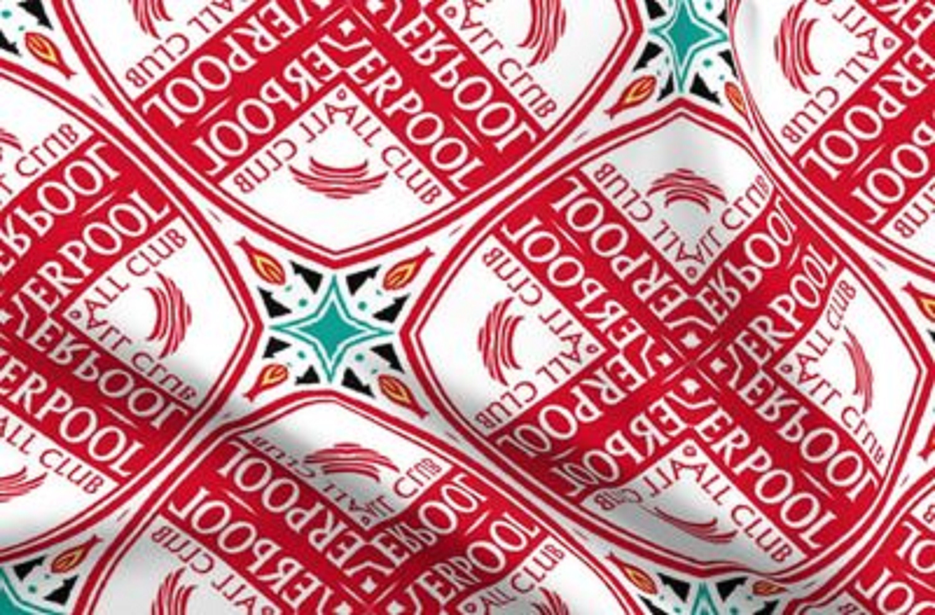 Original Design Printed on Fabric Liverpool FC I Many Fabric Options Available Printing