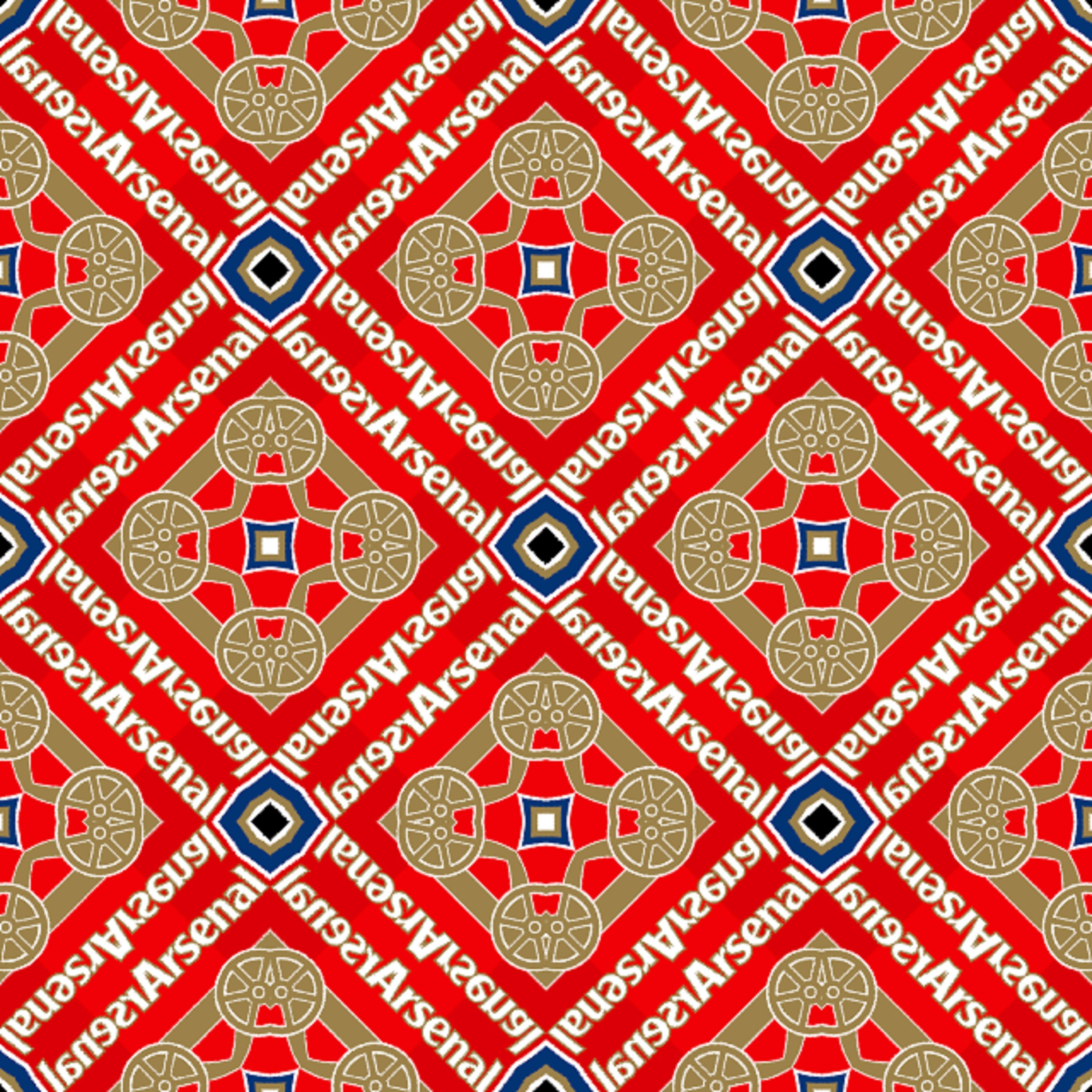 Arsenal Fc Ii Original Design Gedruckt Auf Stoff Viele Etsy