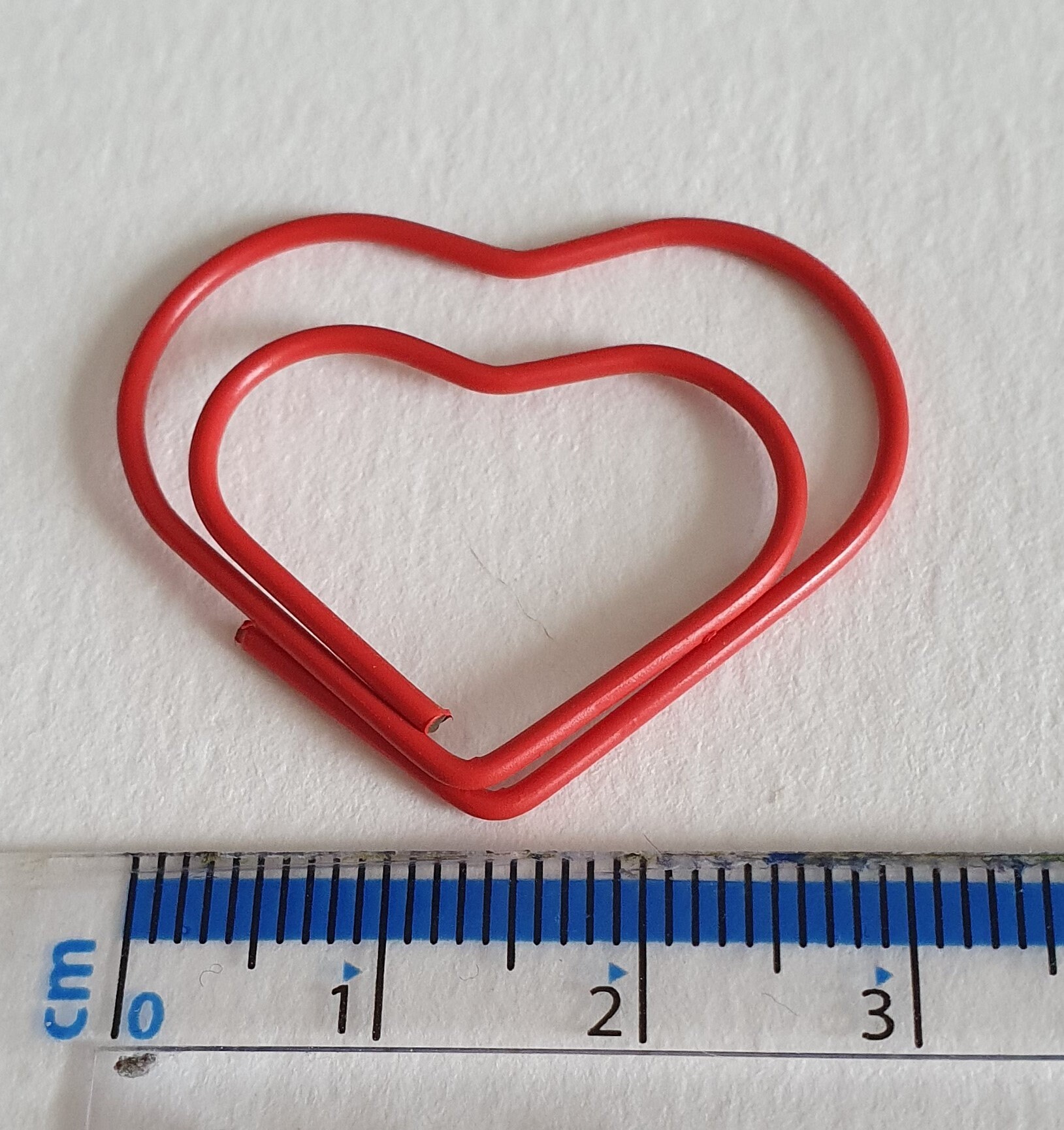 Set of 5 Red Heart Paper clips journal planner accessories Etsy