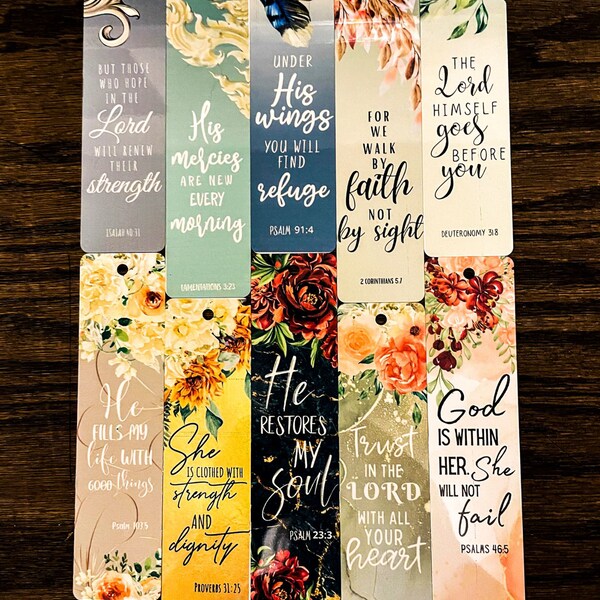 Christian Bookmarks - Etsy