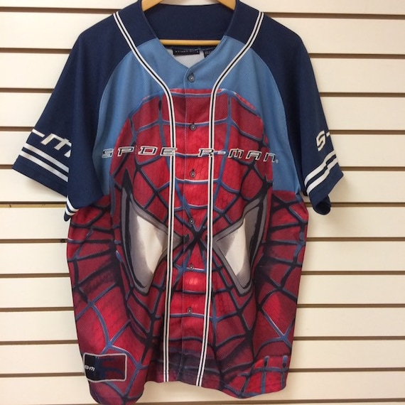 Vintage SpiderMan baseball jersey size large Etsy