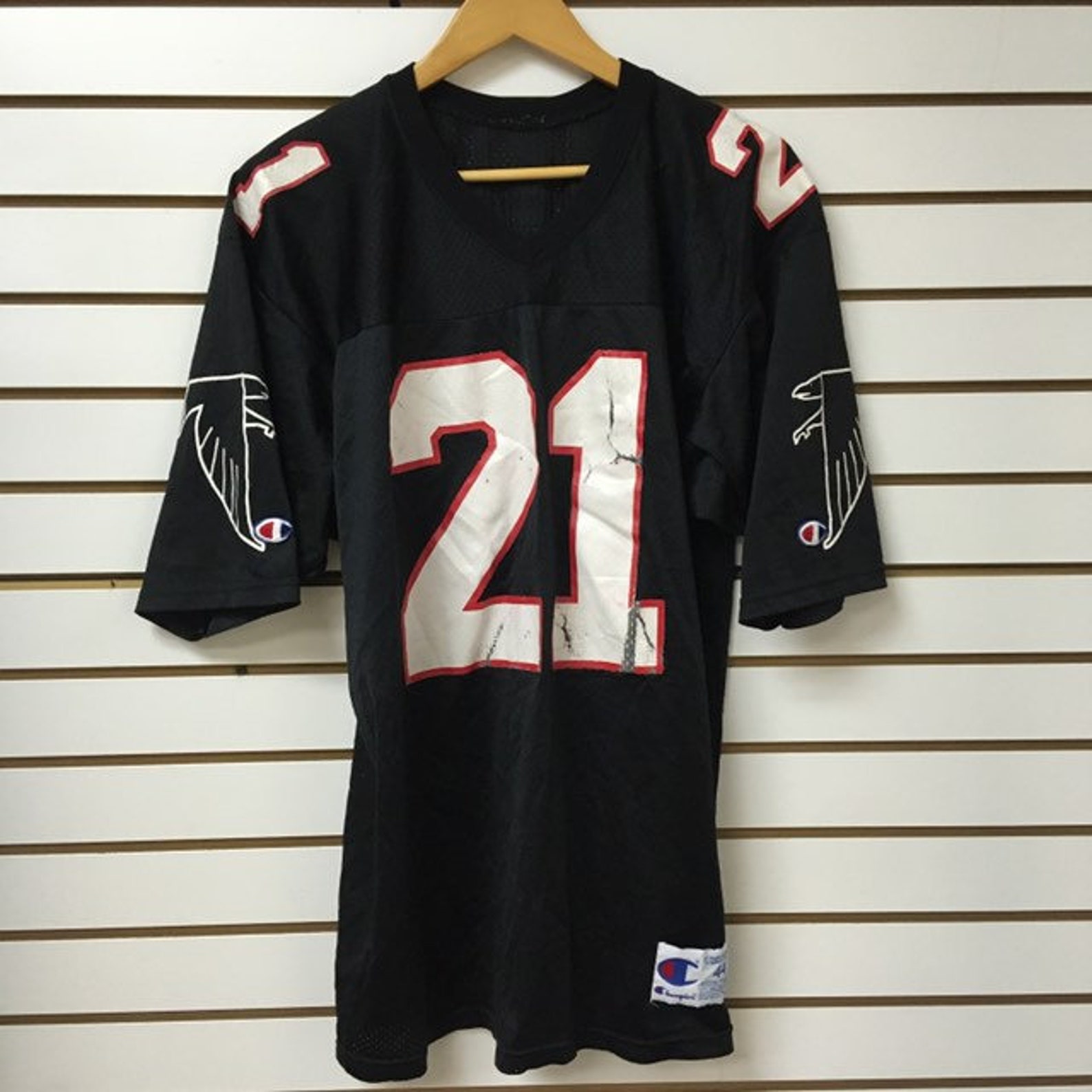 Vintage Atlanta Falcons Deion sanders Football jersey Size 44 Etsy