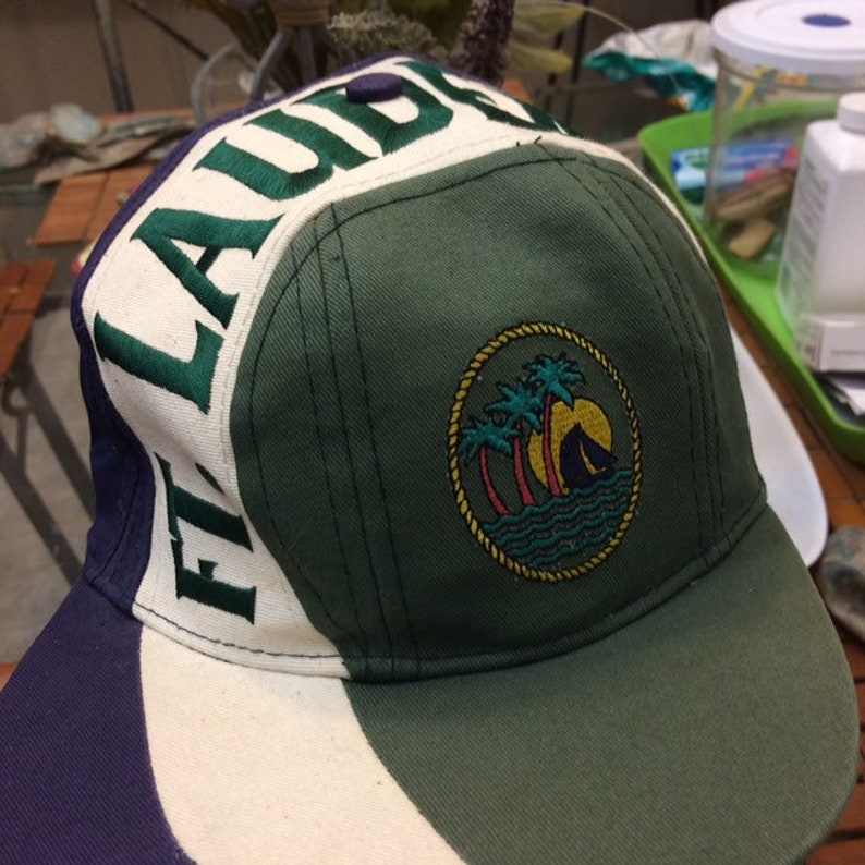 Vintage Fort Lauderdale snapback hat 1990s