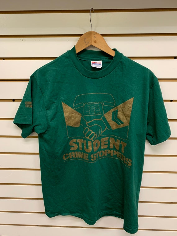 Vintage student crime stoppers T-shirt size medium 1990s