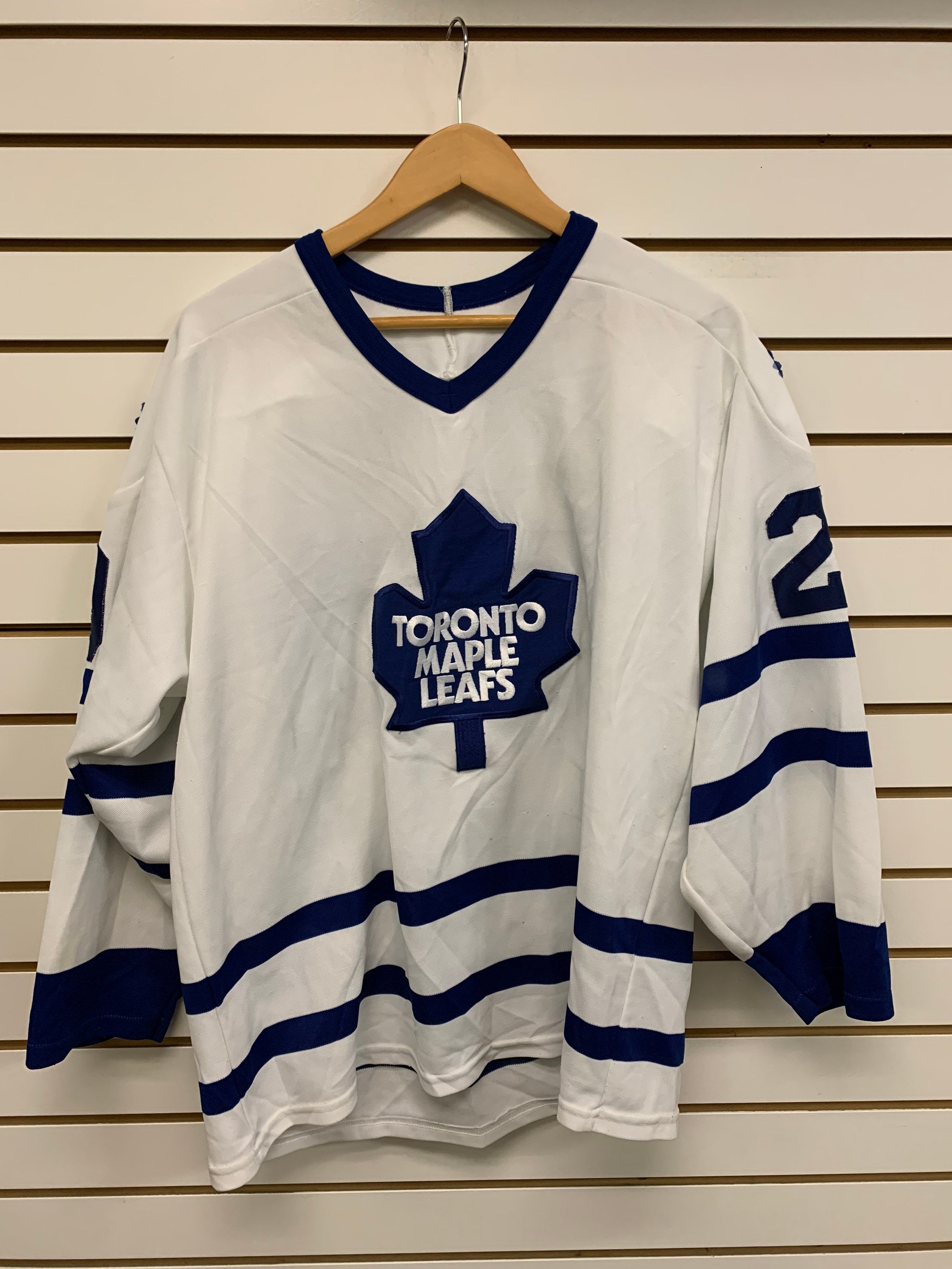 Vintage CCM Borje Salming Toronto Maple Leafs White NHL Hockey