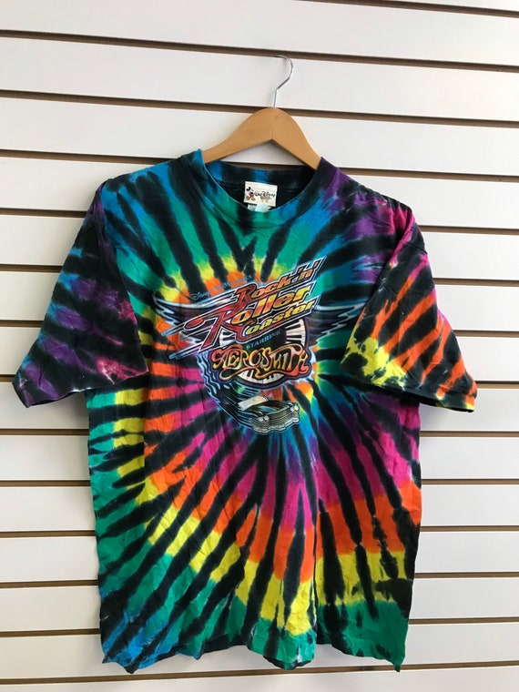 aerosmith tie dye shirt