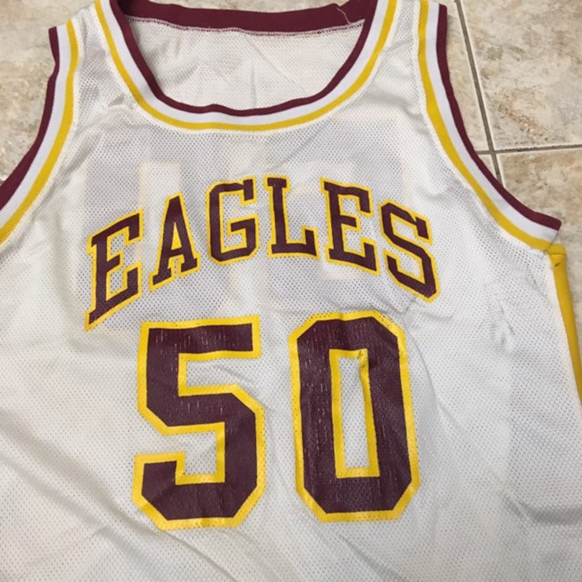 Vintage Boston College Eagles Basketball Jersey Game Worn Size Etsy