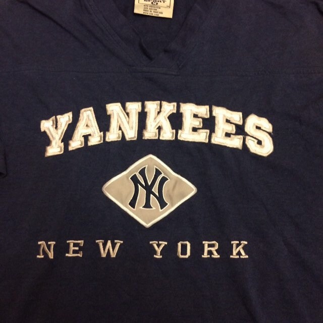 Vintage New York Yankees T shirt V neck size medium | Etsy