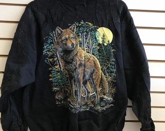 wolf crewneck
