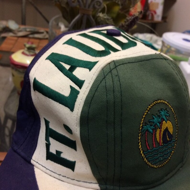 Vintage Fort Lauderdale snapback hat 1990s
