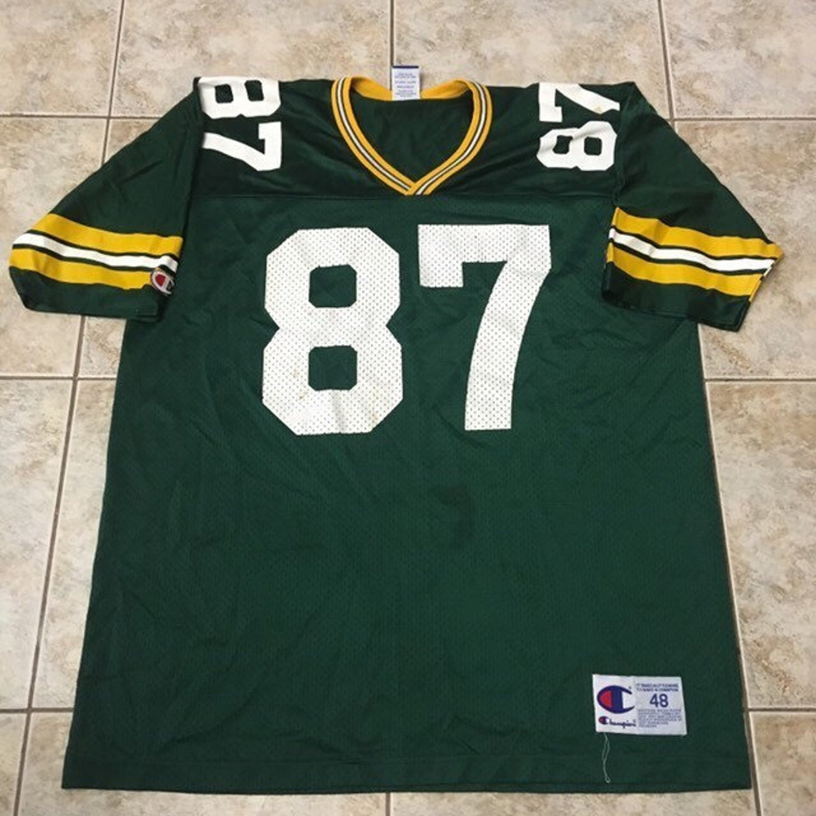 Vintage Green Bay Packers Football Jersey Size 48 XL 87 - Etsy