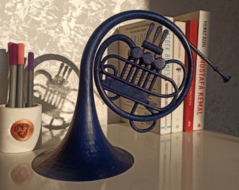 Blue French Horn Etsy