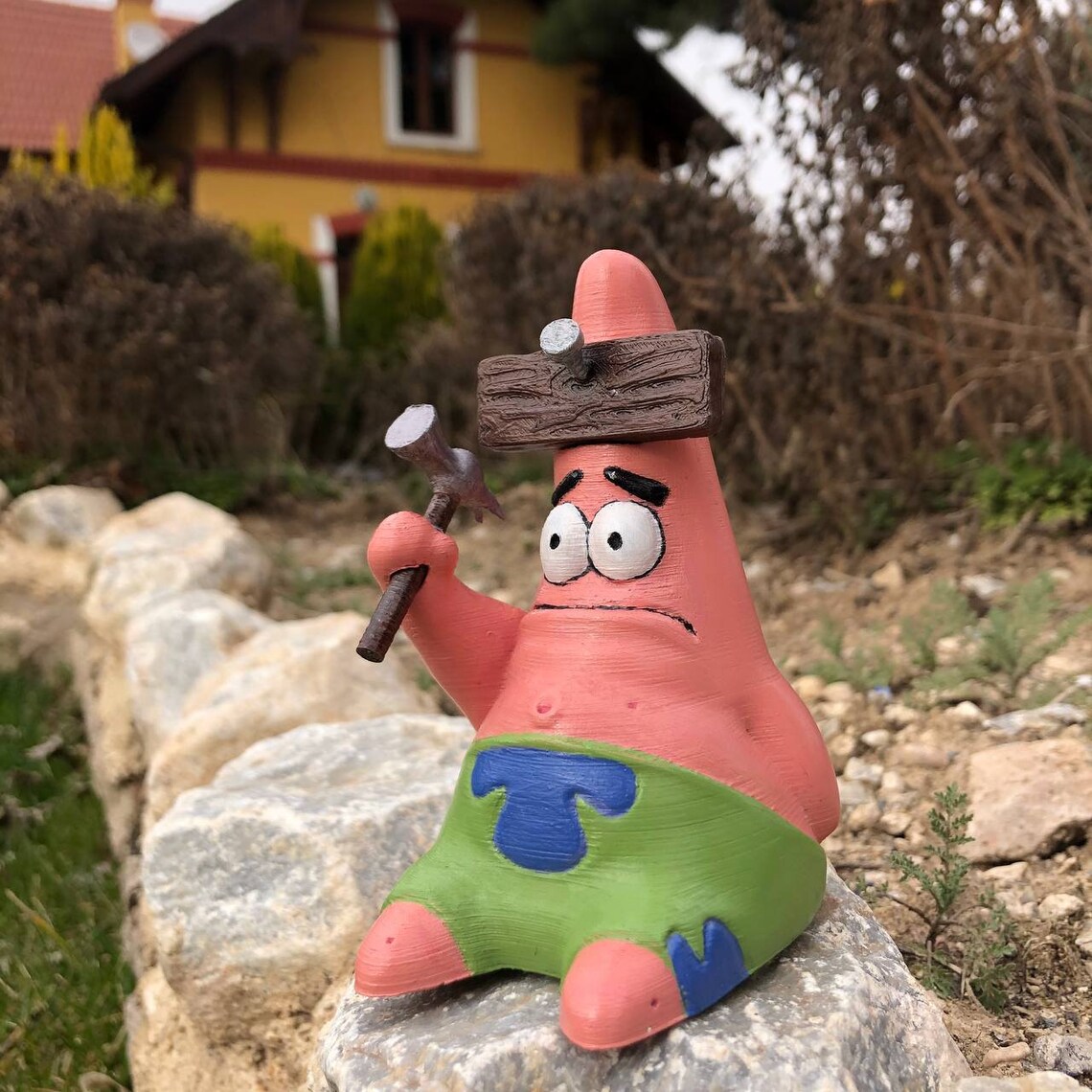Hammered Patrick From Spongebob Squarepants 3D Printed Etsy